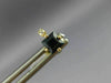 ESTATE .74CT DIAMOND & AAA SAPPHIRE 14K YELLOW GOLD SQUARE STUD EARRINGS #22824