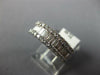 WIDE 1.0CT DIAMOND 14KT WHITE GOLD 3D ROUND & BAGUETTE CLASSIC ANNIVERSARY RING