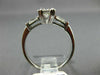 ANTIQUE .69CT ROUND DIAMOND PLATINUM 3D FILIGREE FISHTAIL ENGAGEMENT RING #20928