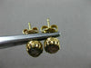 ANTIQUE 14KT YELLOW GOLD 3D HANDCRAFTED LADY CAMEO OVAL STUD EARRINGS #25295