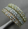 ESTATE LARGE 1.95CT DIAMOND 14KT WHITE YELLOW & ROSE GOLD 3D SEMI ETERNITY RING