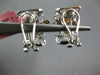 LARGE .67CT DIAMOND 18K WHITE & ROSE GOLD BUTTERFLY BOW CLIP ON HANGING EARRINGS