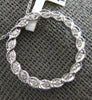 .10CT DIAMOND 14K WHITE GOLD MULTI LEAF CIRCLE OF LIFE FILIGREE FLOATING PENDANT