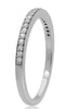 .13CT DIAMOND 14K WHITE GOLD 3D ROUND CLASSIC SEMI ETERNITY ANNIVERSARY RING