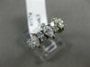 ESTATE .80CT ROUND & MARQUISE DIAMOND 14K WHITE GOLD 2 ROW ANNIVERSARY RING 1174