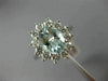 2.50CT DIAMOND & AQUAMARINE 14KT WHITE GOLD OVAL PRINCESS DIANA ENGAGEMENT RING