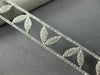 ESTATE WIDE 1.60CT ROUND DIAMOND 14KT WHITE GOLD 3D MULTI LEAF TENNIS BRACELET