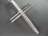 ESTATE LARGE .60CT DIAMOND 14KT WHITE GOLD 3D EUROPEAN CROSS PENDANT #18604