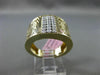 ESTATE WIDE .72CT DIAMOND 14KT WHITE & YELLOW GOLD 3D HANDCRAFTED FILIGREE RING