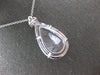 EXTRA LARGE 27.25CT DIAMOND & AAA ROSE QUARTZ 14KT WHITE GOLD 3D CUSHION PENDANT
