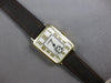 ANTIQUE LARGE 14KT YELLOW GOLD 3D RECTANGULAR LONGINES MENS WATCH #27972