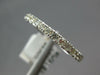 ESTATE .60CT DIAMOND 14KT WHITE GOLD 3D ROUND SEMI ETERNITY 2MM ANNIVERSARY RING
