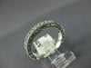 ESTATE 0.25CT DIAMOND 14KT WHITE GOLD FILIGREE MILGRAIN ETERNITY RING #19628
