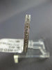 WIDE .86CT DIAMOND 18KT WHITE GOLD 3D ROUND & PRINCESS FILIGREE ANNIVERSARY RING