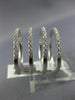 ESTATE LARGE 1.02CT DIAMOND 18KT WHITE GOLD 3D MULTI ROW DETACHED BAR FUN RING