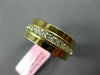 ESTATE WIDE .79CT DIAMOND 18KT WHITE GOLD 3D 12 STONE SEMI ETERNITY WEDDING RING