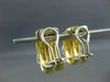 ESTATE 18KT 2 TONE .72CT X DESIGN HUGGIE CLIP ON DIAMOND EARRINGS STUNNING #1877