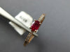 .39CT DIAMOND & AAA RUBY 14KT ROSE GOLD 3D CLASSIC OVAL & ROUND FRIENDSHIP RING