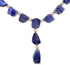 EXTRA LARGE 251.26CT DIAMOND & AAA TANZANITE 18K YELLOW GOLD LARIAT FUN NECKLACE
