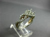 LARGE .75CT DIAMOND 14K WHITE & ROSE GOLD 3D FILIGREE SEMI MOUNT ENGAGEMENT RING