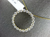 LARGE 2.13CT DIAMOND 14KT YELLOW GOLD 3D CLASSIC CIRCLE OF LIFE FLOATING PENDANT