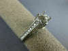 ANTIQUE .46CT DIAMOND 14K WHITE GOLD FILIGREE SEMI MOUNT ENGAGEMENT RING #12029