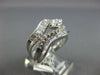 ESTATE WIDE 2.26CT DIAMOND 18KT WHITE GOLD 3D MARQUISE SHAPE ANNIVERSARY RING