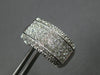 LARGE 2.35CT DIAMOND 18KT WHITE GOLD ROUND & PRINCESS INVISIBLE EARRINGS #27715