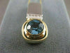 ESTATE 5CTW DIAMOND BLUE TOPAZ 14K WHITE YELLOW GOLD HANGING SLIDE PENDANT 21382
