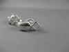 ESTATE .40CT DIAMOND PRINCESS CUT 14KT WHITE GOLD LONG CLIP ON EARRINGS #3822