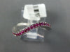 ESTATE .75CT AAA PINK SAPPHIRE 14KT WHITE GOLD 3D CLASSIC WAVE FUN RING