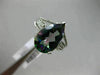 LARGE 5.15CT DIAMOND & AAA MYSTIC TOPAZ 14KT WHITE GOLD FILIGREE ENGAGEMENT RING