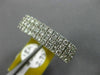 ESTATE WIDE 2.75CT DIAMOND 18K WHITE GOLD 3D THREE ROW ETERNITY ANNIVERSARY RING
