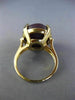 ANTIQUE EXTRA LARGE 19.95CT STAR RUBY SAPPHIRE 14KT YELLOW GOLD 3D RING #25648