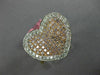 ESTATE .97CT WHITE & PINK DIAMOND 18KT ROSE GOLD HEART SHAPE INFINITY LOVE RING
