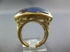 EXTRA LARGE 9.66CT DIAMOND & AAA AMETHYST & BLUE TOPAZ 14K YELLOW GOLD OVAL RING
