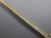 ESTATE 3.04CT DIAMOND 14KT YELLOW GOLD 3D CLASSIC ROUND CHANNEL TENNIS BRACELET