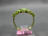 5.13CT DIAMOND & AAA PERIDOT & TSAVORITE 14K YELLOW GOLD 3D FILIGREE FLOWER RING