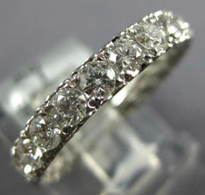 .93CT DIAMOND 18KT WHITE GOLD 3D ROUND MULTI HEART 3/4 ETERNITY ANNIVERSARY RING