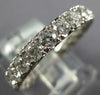 .93CT DIAMOND 18KT WHITE GOLD 3D ROUND MULTI HEART 3/4 ETERNITY ANNIVERSARY RING