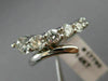 ESTATE LARGE 1.10CT DIAMOND 14KT WHITE GOLD 3D GRADUATING ANNIVERSARY RING 17790