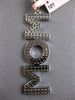 ESTATE LARGE .95CT DIAMOND 14KT WHITE GOLD 3D MOTHER MOM FLOATING PENDANT