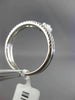 ESTATE WIDE .46CT DIAMOND 18K WHITE GOLD TEAR DROP CLUSTER TRIANGULAR CROWN RING
