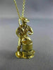 ANTIQUE 14KT YELLOW GOLD HANDCRAFTED NEW ORLEANS JAMAICAN DRUMMER CHARM #26415