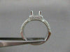 ESTATE 1.64CTW DIAMOND 14KT WHITE GOLD PAVE SEMI MOUNT ENGAGEMENT RING #19867