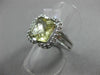 ESTATE 3.25CT DIAMOND & YELLOW TOPAZ 14K WHITE GOLD HALO FRIENDSHIP PROMISE RING