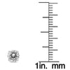 1.0CT DIAMOND 14KT WHITE GOLD 3D CLASSIC ROUND 4 PRONG SCREWBACK STUD EARRINGS
