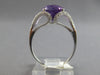 LARGE 4.36CT DIAMOND & AAA AMETHYST 14KT WHITE GOLD 3D CUSHION & ROUND FUN RING