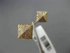 ESTATE WIDE .25CT ROUND DIAMOND 14KT ROSE GOLD 3D PAVE DOUBLE PYRAMID FUN RING
