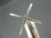 ESTATE LARGE .61CT DIAMOND 14KT WHITE GOLD 3D CRISS CROSS X INFINITY LOVE RING